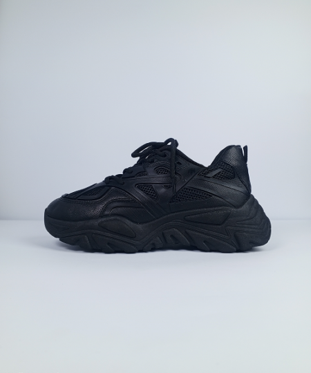 Black Chunky Mesh Sneakers – Preloved