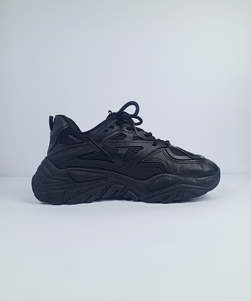 Black Chunky Mesh Sneakers – Preloved - Image 3