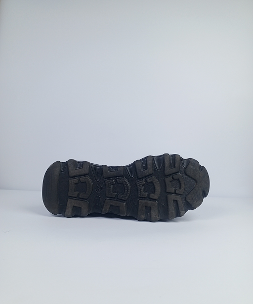 Cage-Style Chunky Sneakers – All Black Patent - Image 4