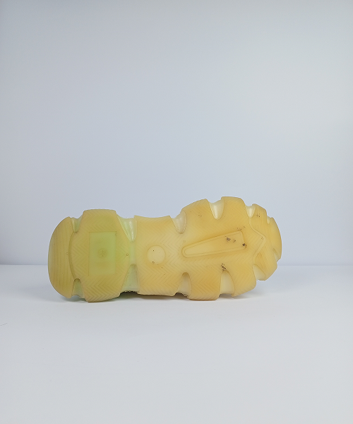 Cage-Style Jelly Sole Chunky Sneakers – Beige & Green - Image 4