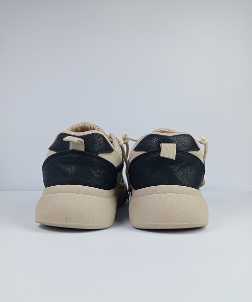 Chunky Casual Sneakers – Cream & Black - Image 5