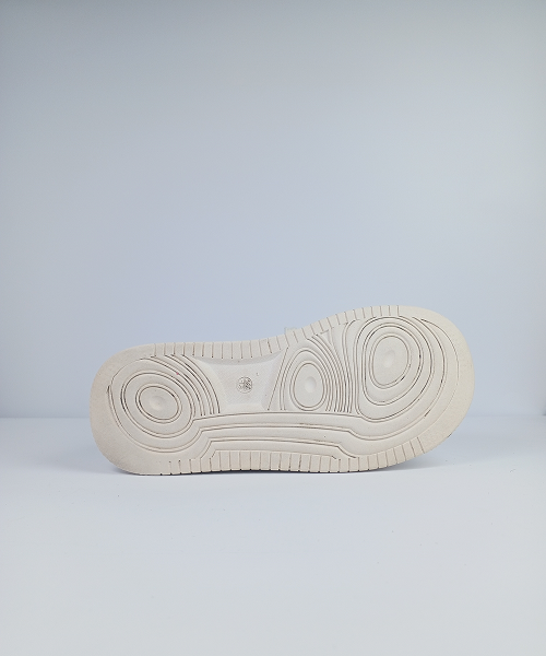 Double-Stack Platform Sneakers – White with Mesh Panel - Image 4