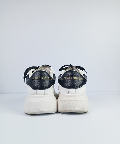 Oversized Chunky Sneakers – White with Black Heel Tab - Image 5