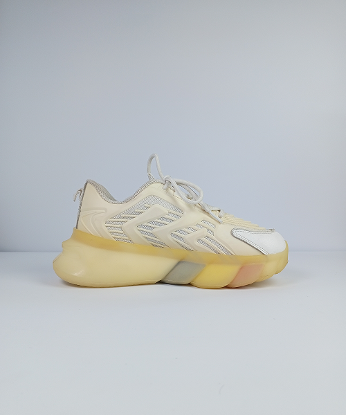 Rainbow Jelly Sole Chunky Sneakers – White Mesh - Image 3